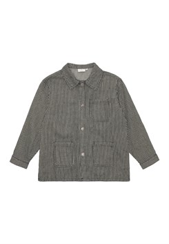 The New London uni denim overshirt jacket - Dark blue denim